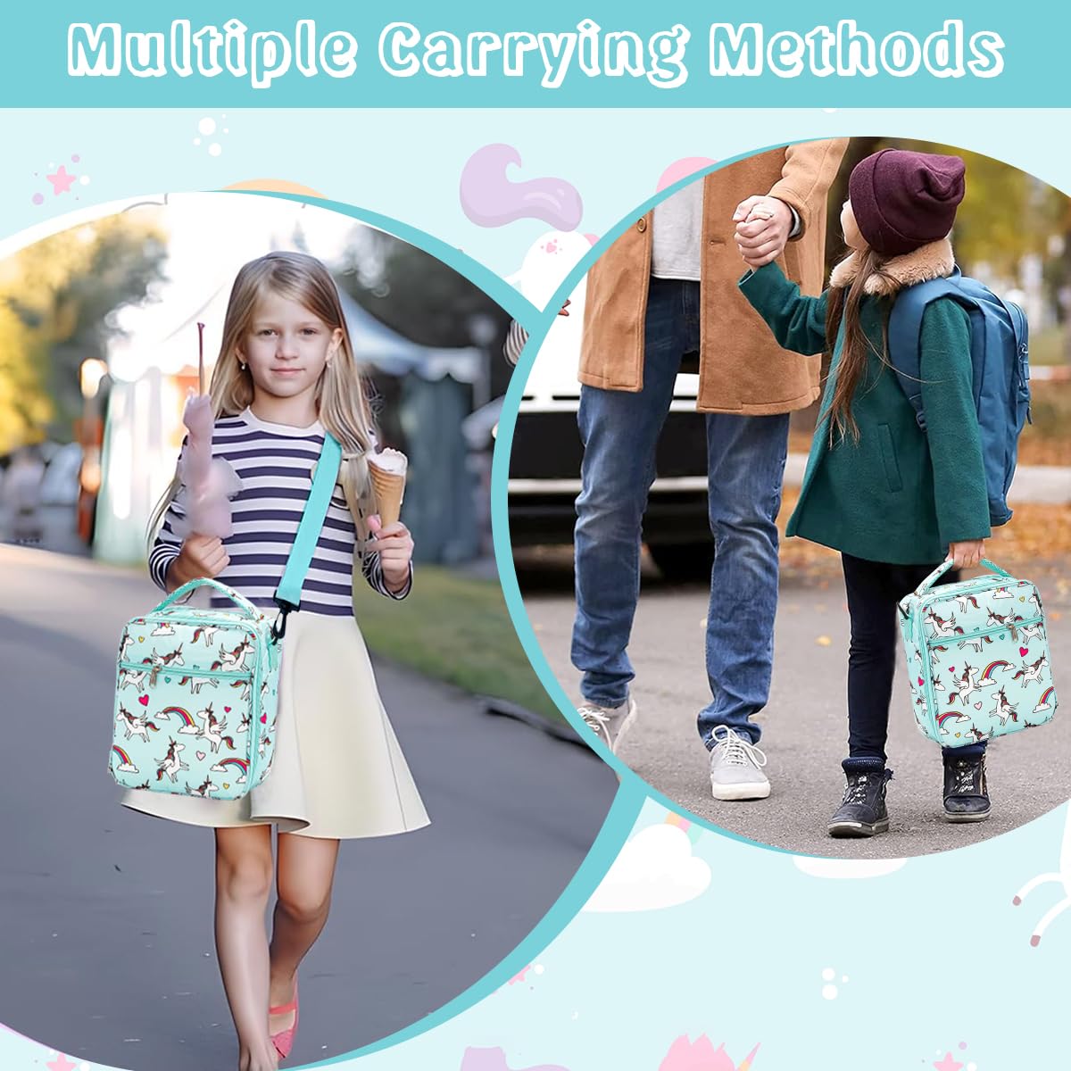 HASTHIP Lunch Box Bag, Insulated Lunch Bags for Camping School Picnic, Portable Lunch Box Bag for Office Man Women Student Kids Bento Box Pouch, Black HASTHIP Lunch Box Bag, Insulated Lunch Bags for Camping School Picnic, Portable Lunch Box Bag for Office Man Women Student Kids Bento Box Pouch, Black